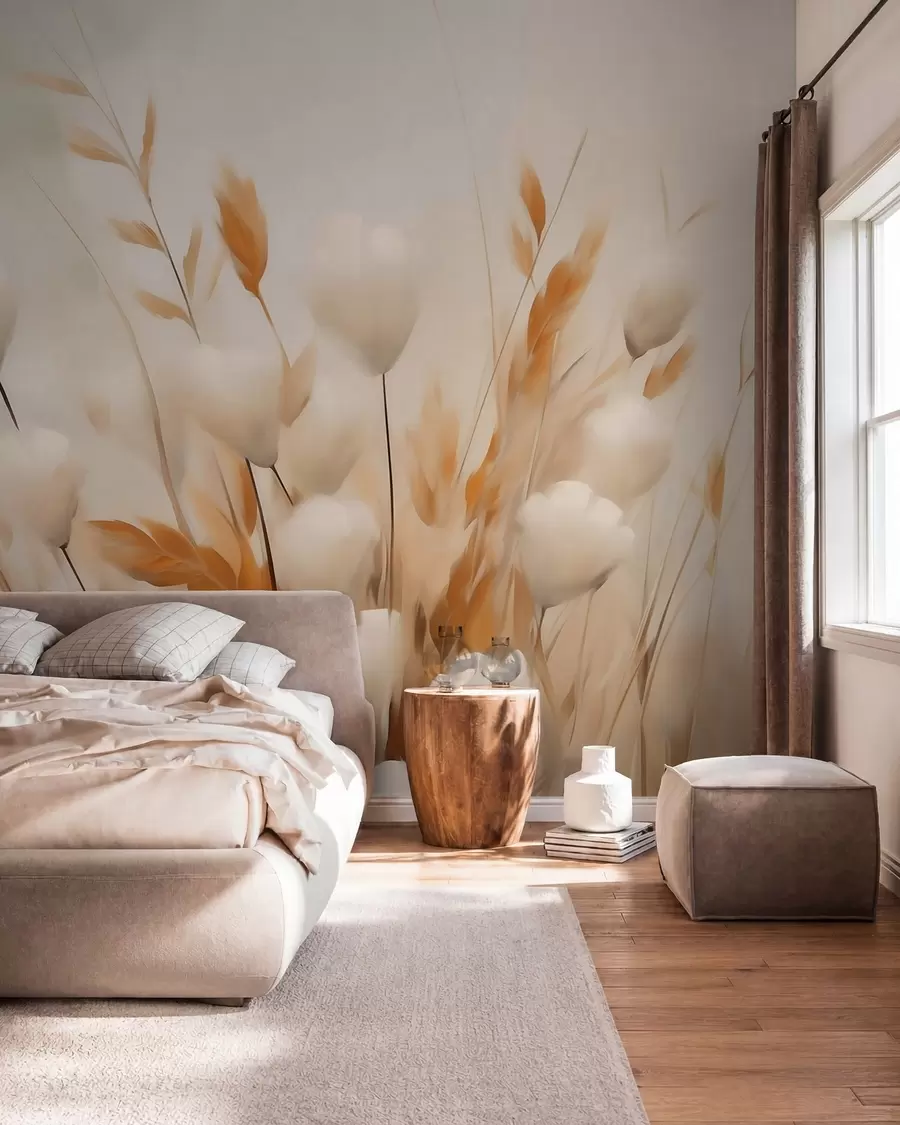 wall murals Апстрактно сушено цвеће w05851