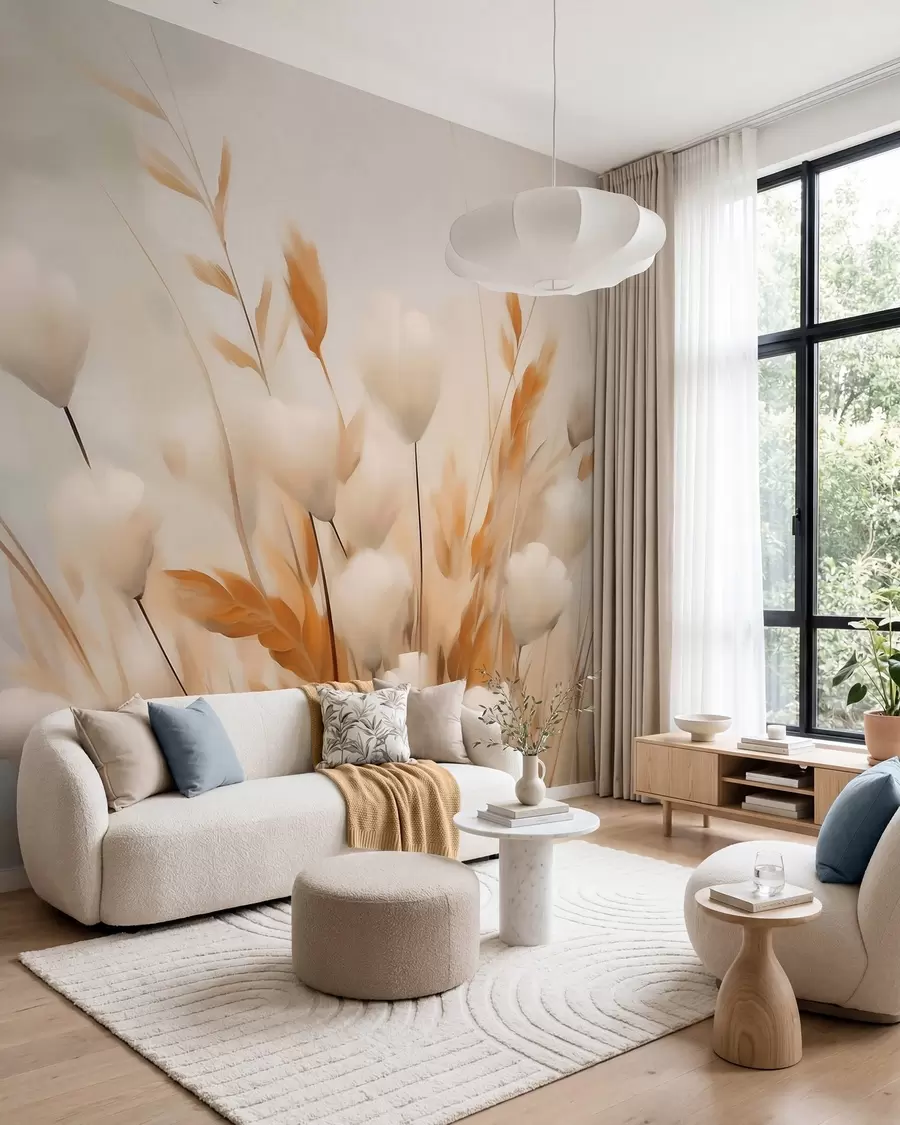 wall murals Апстрактно сушено цвеће w05851