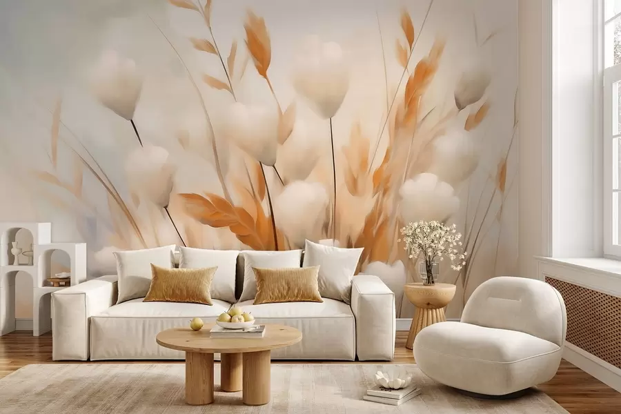 wall murals Апстрактно сушено цвеће w05851