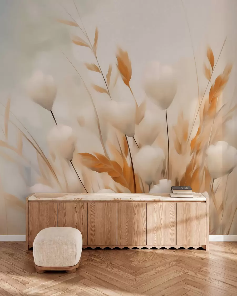 wall murals Апстрактно сушено цвеће w05851