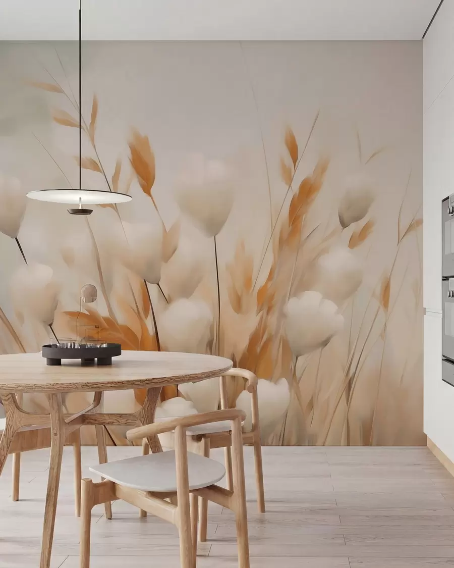 wall murals Апстрактно сушено цвеће w05851