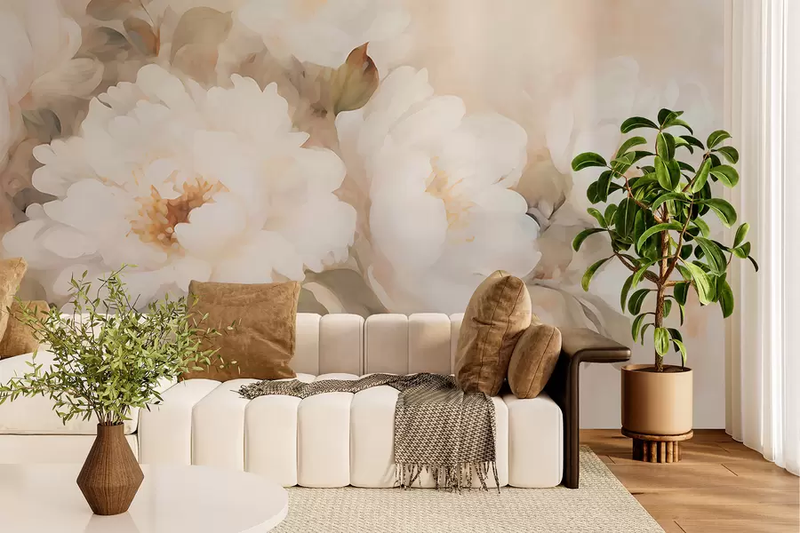 wall murals Божури у винтаге стилу w05835