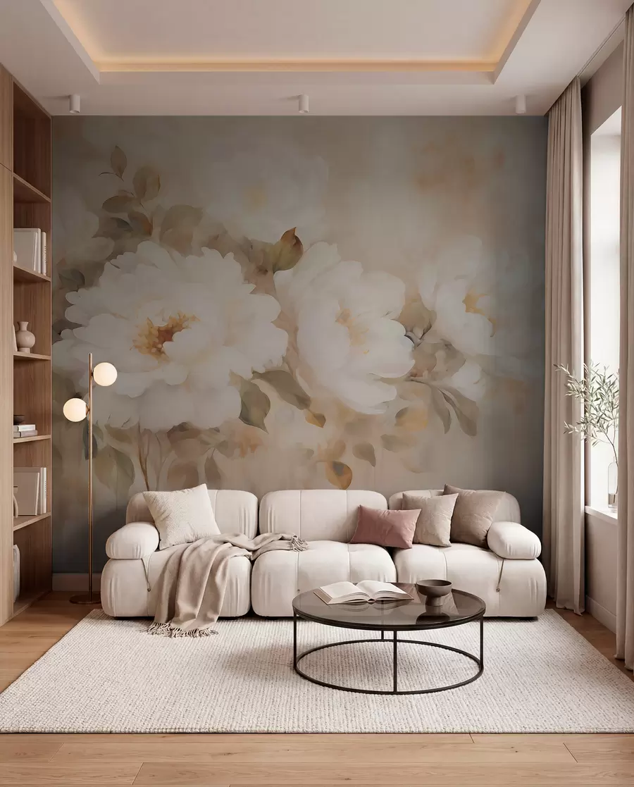 wall murals Божури у винтаге стилу w05835