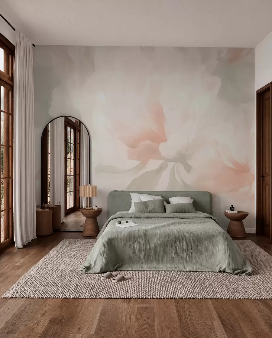 wall murals Велики цветови божура w05838
