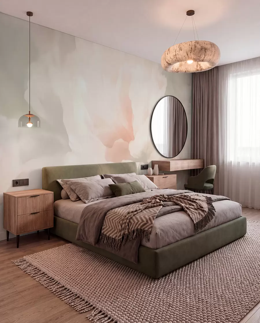 wall murals Велики цветови божура w05838