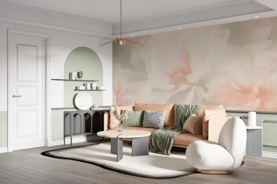 wall murals Велики цветови божура w05838