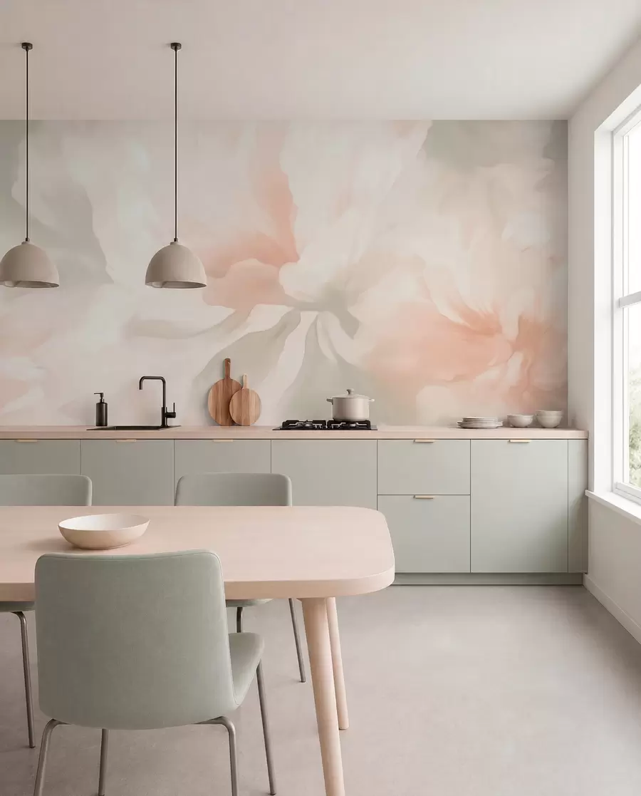 wall murals Велики цветови божура w05838