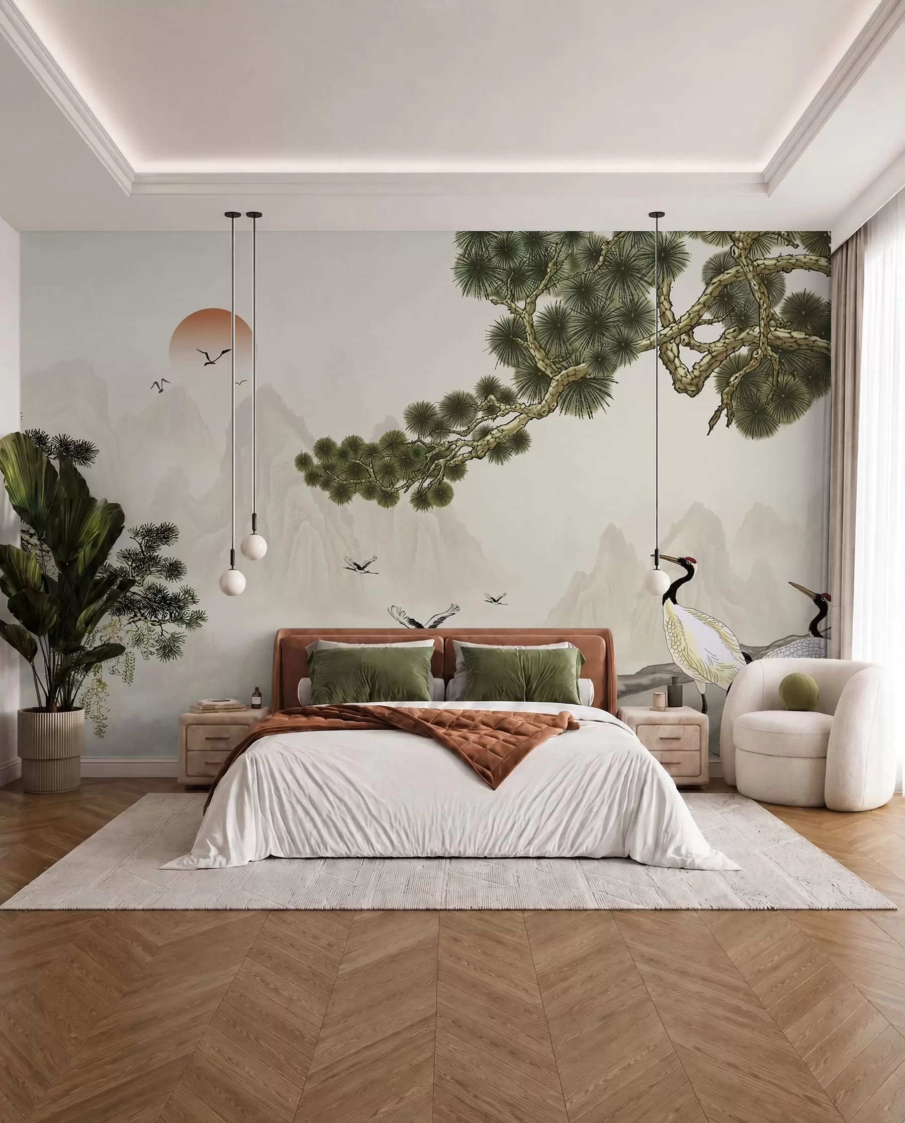 wall murals Планине, роде испод бора u34508