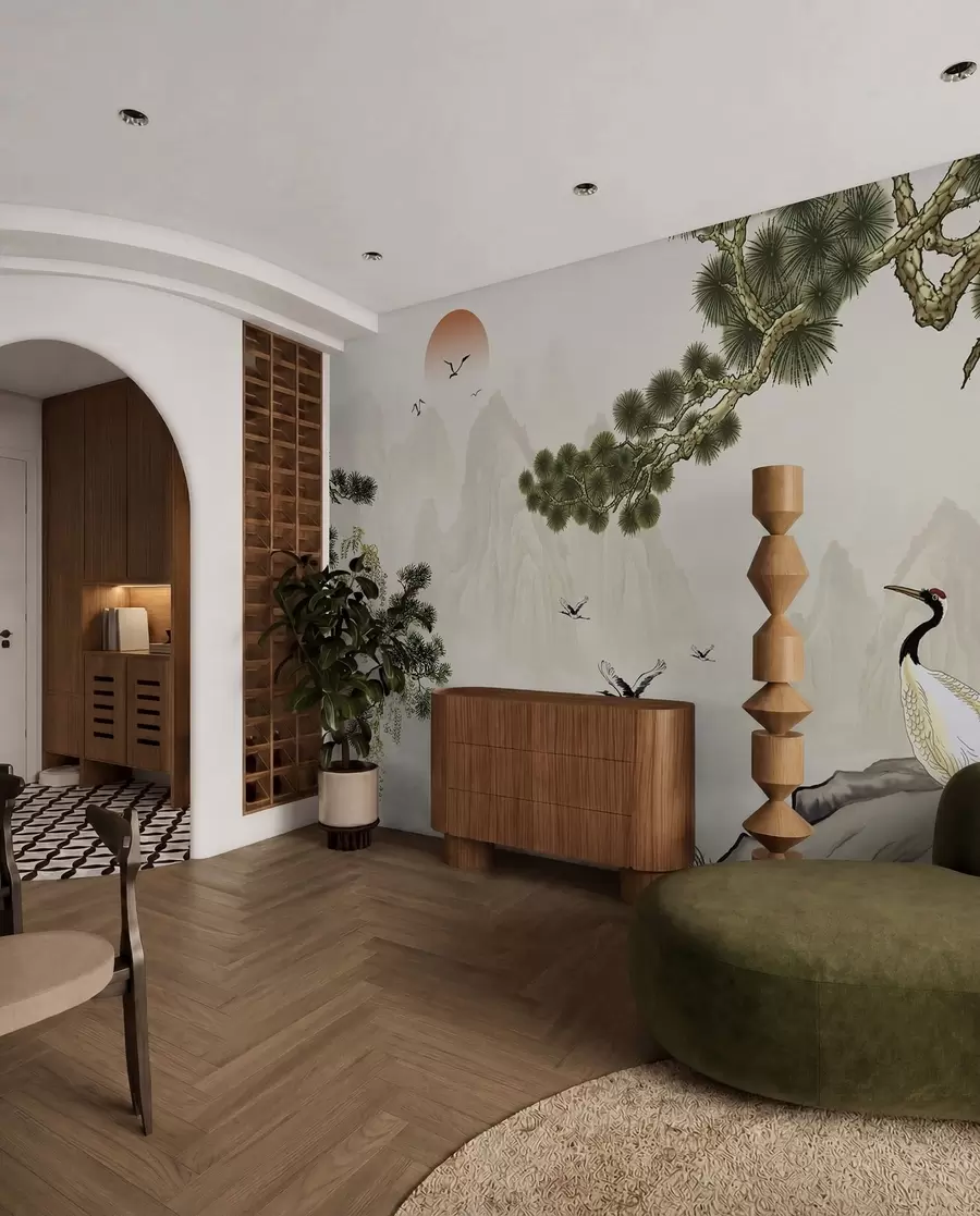 wall murals Планине, роде испод бора u34508