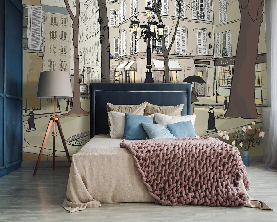 wall murals Зграда, прозорска и инфраструктура u55549