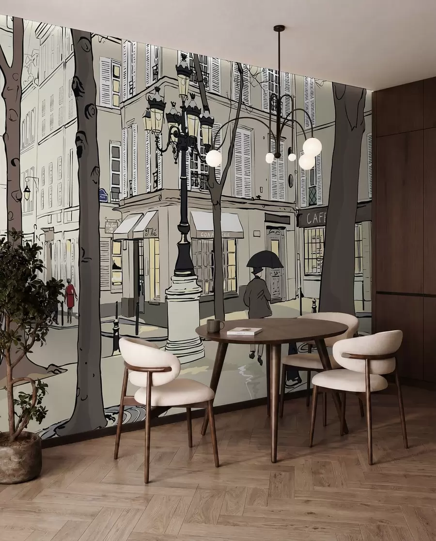 wall murals Зграда, прозорска и инфраструктура u55549