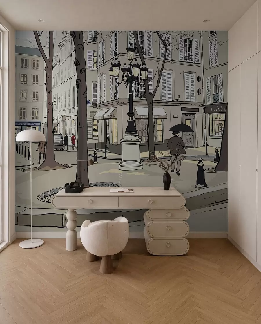 wall murals Зграда, прозорска и инфраструктура u55549