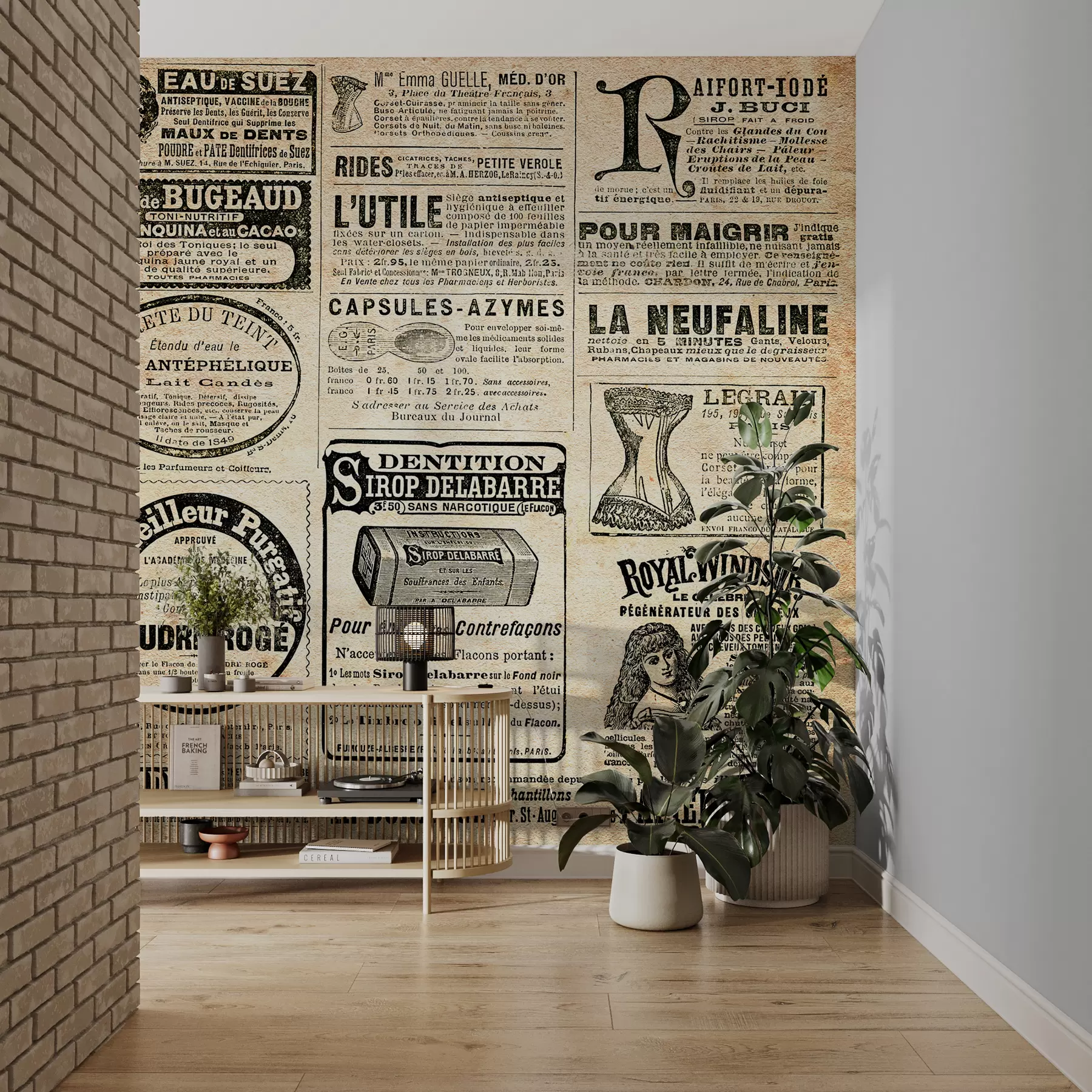 wall murals Новине, публикација е фонт u56680