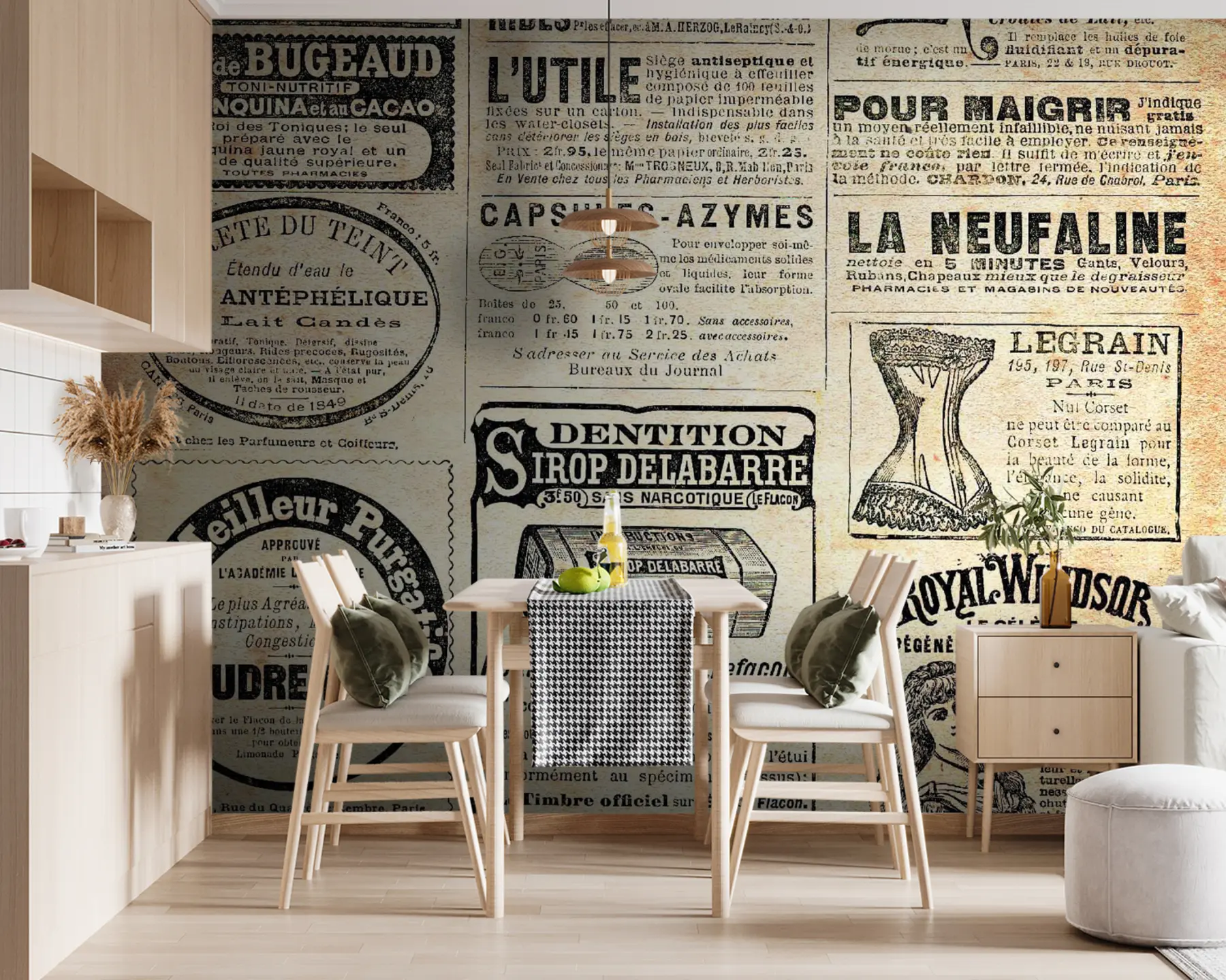 wall murals Новине, публикација е фонт u56680