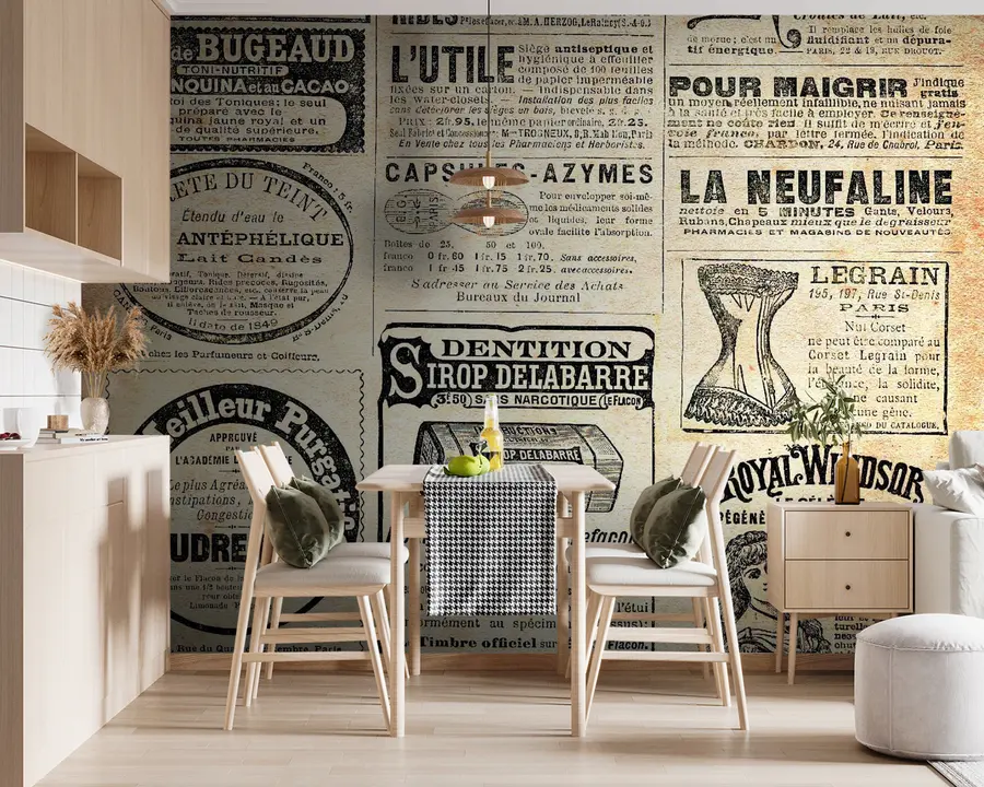 wall murals Newspaper, publication e font u56680