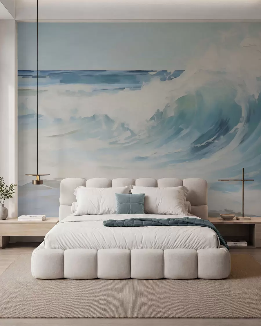 wall murals Таласи, имитација сликарства w05899