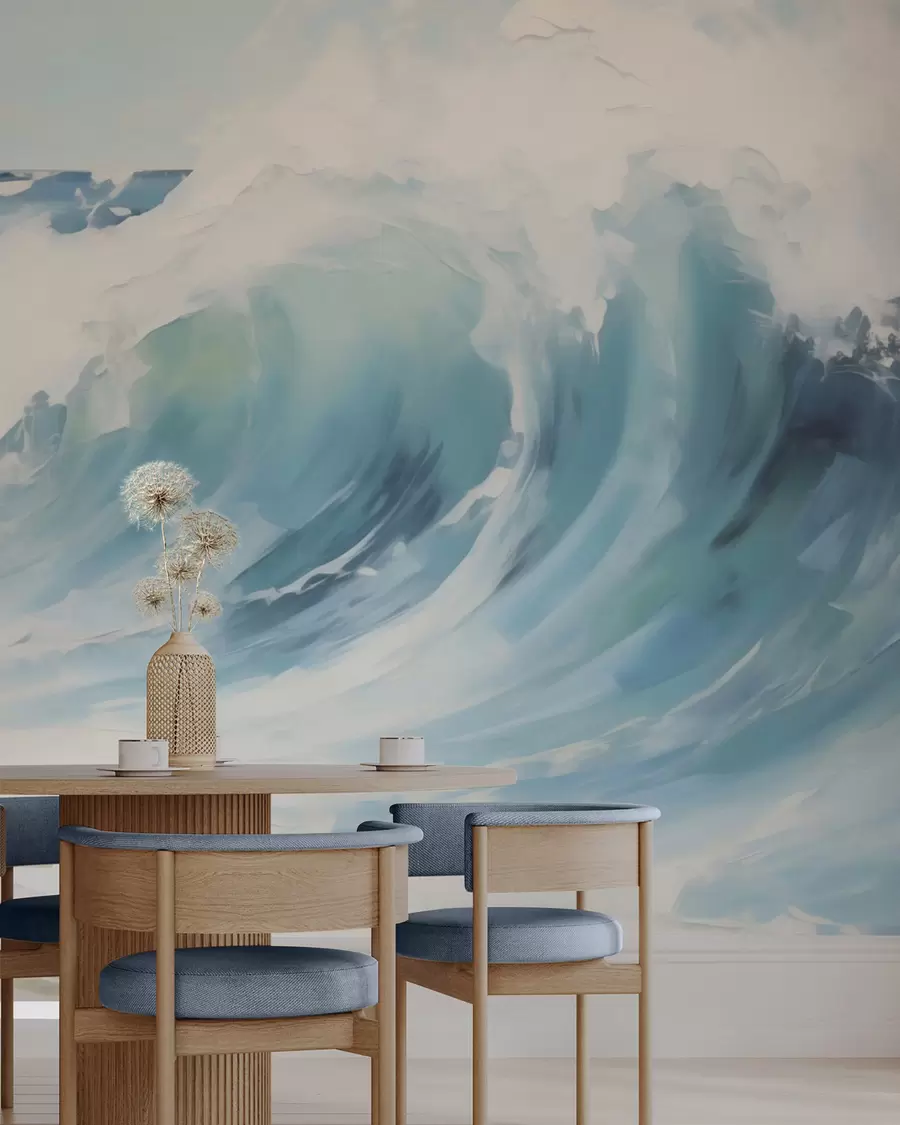 wall murals Таласи, имитација сликарства w05899
