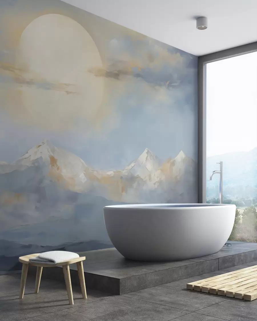 wall murals Апстрактне планине, имитација слике w05903