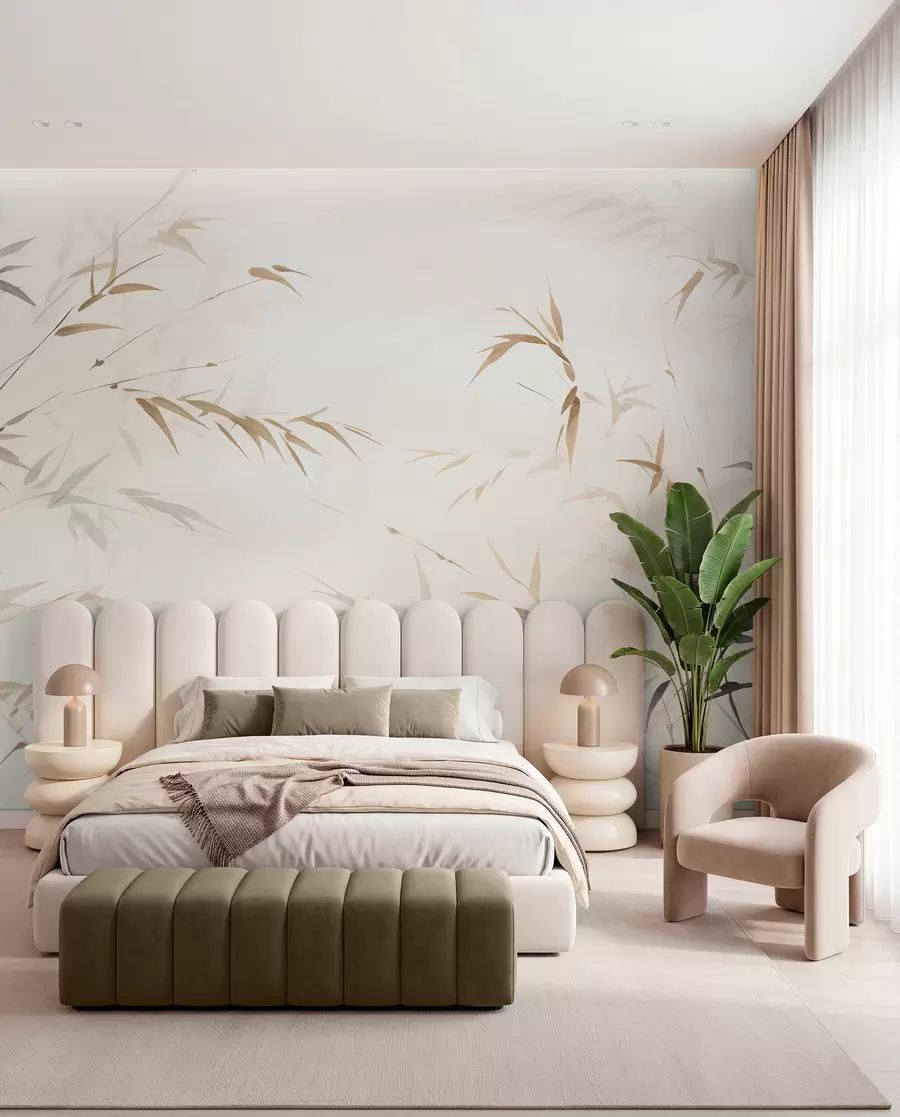 wall murals Оштри бамбусови листови w05917