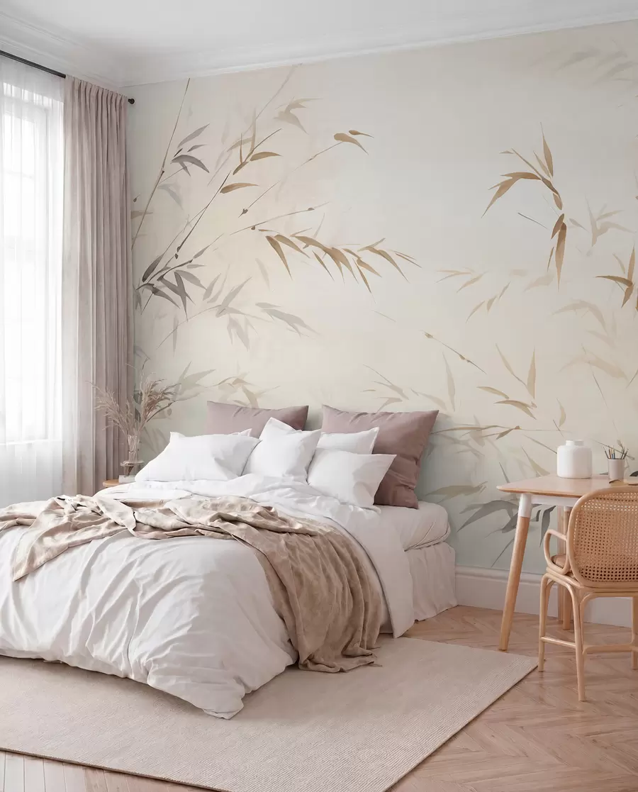 wall murals Оштри бамбусови листови w05917