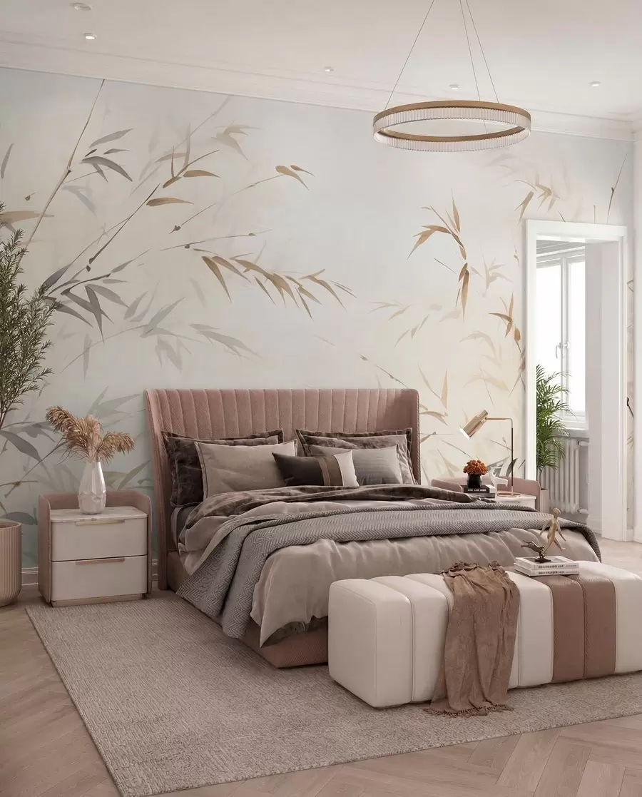 wall murals Оштри бамбусови листови w05917