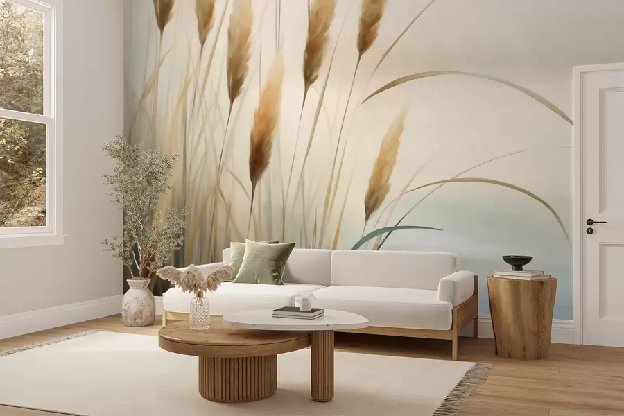 wall murals Апстрактна трска, имитација сликарства w05902