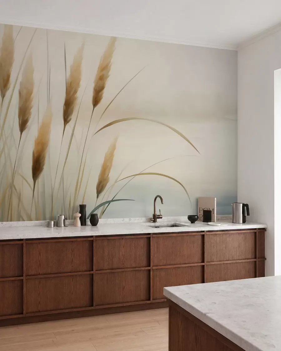 wall murals Апстрактна трска, имитација сликарства w05902