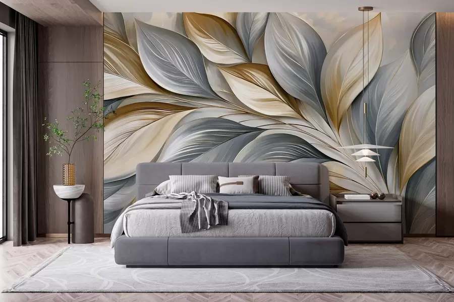 wall murals Премиум закривљени листови у сликовитом стилу w10076