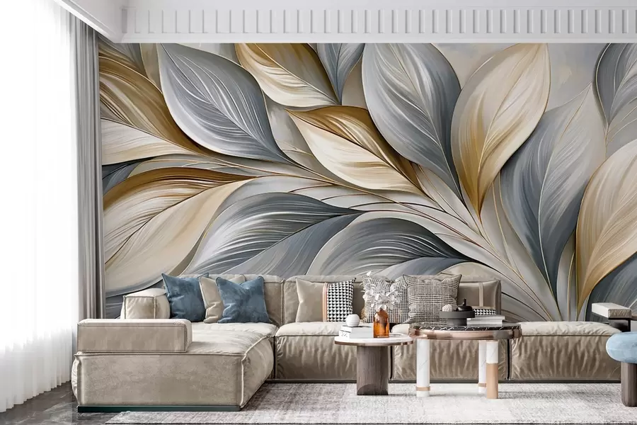 wall murals Премиум закривљени листови у сликовитом стилу w10076