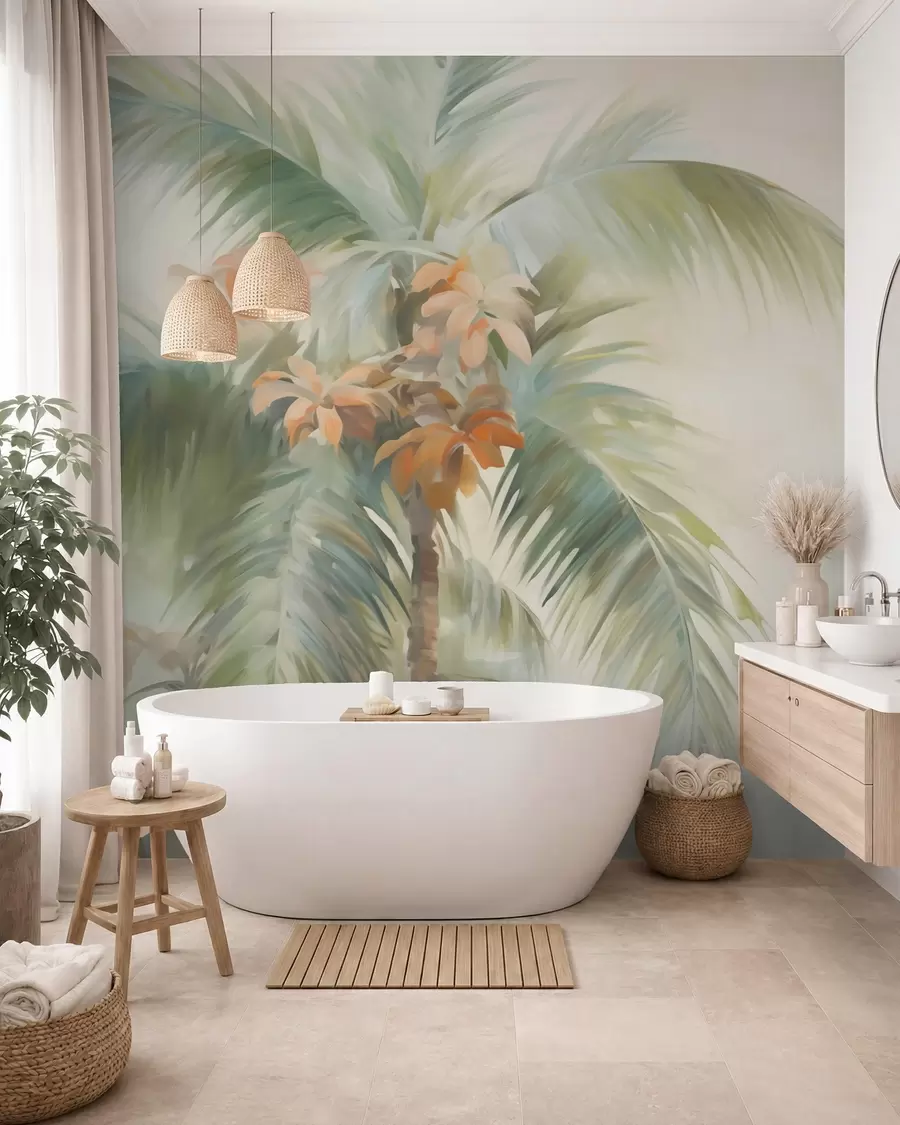 wall murals Апстрактна палма, имитација слике w05876