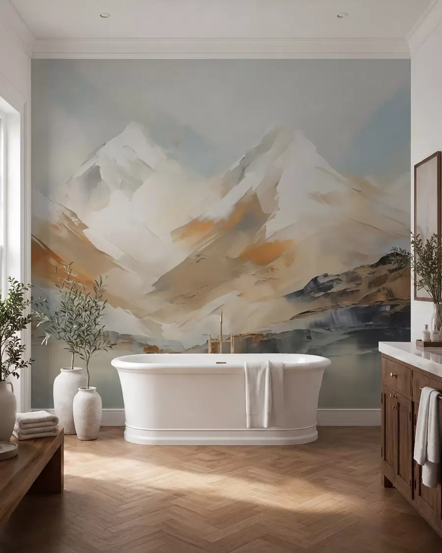 wall murals Планине, имитација сликарства w05904