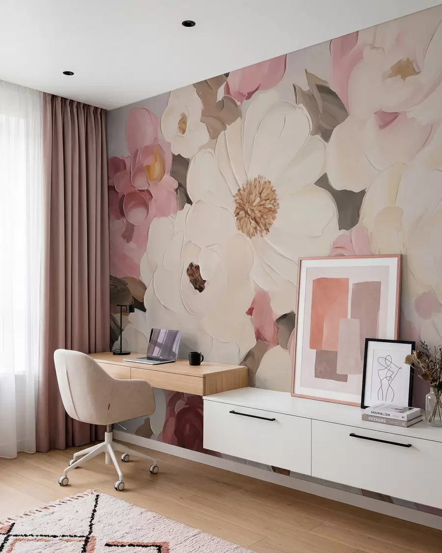 wall murals Апстрактно цвеће, имитација слике w05905