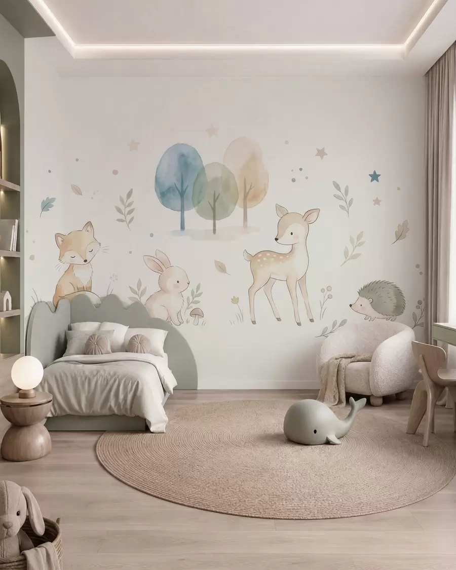 wall murals Susret u šumi w10068