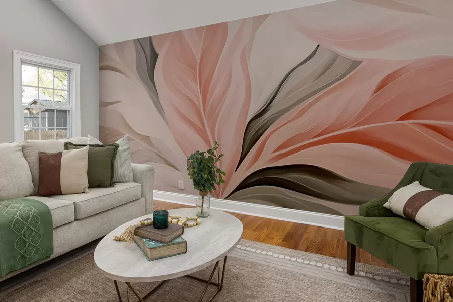 wall murals Оштро, апстрактно лишће w05915