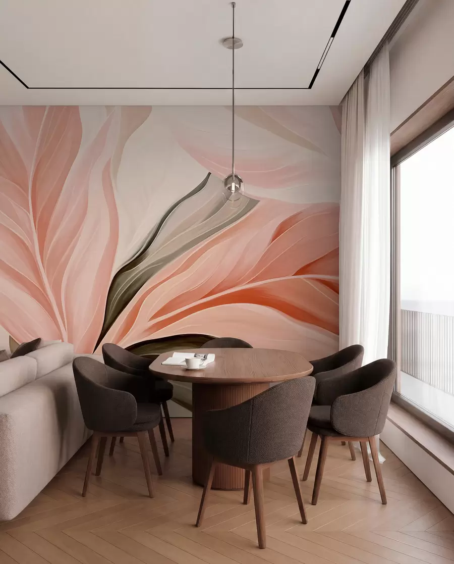 wall murals Оштро, апстрактно лишће w05915