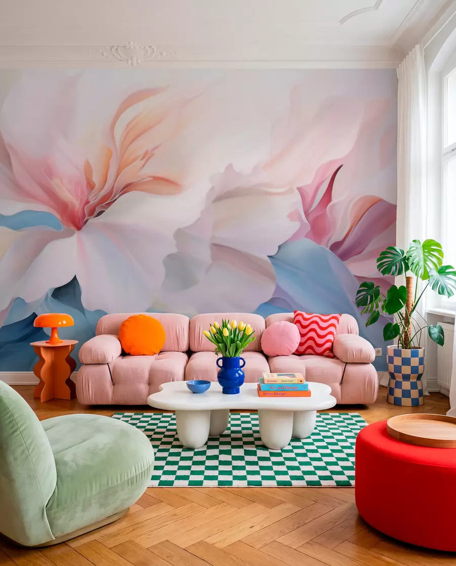 wall murals Апстрактно фантазијско цвеће w05932