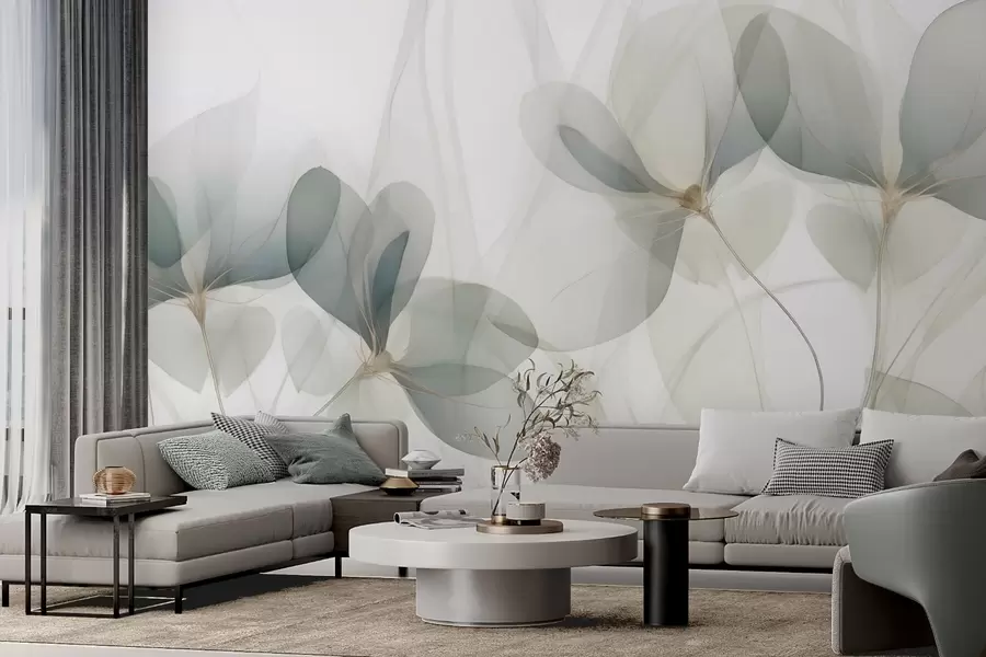 wall murals Апстрактно цвеће, имитација слике w05952