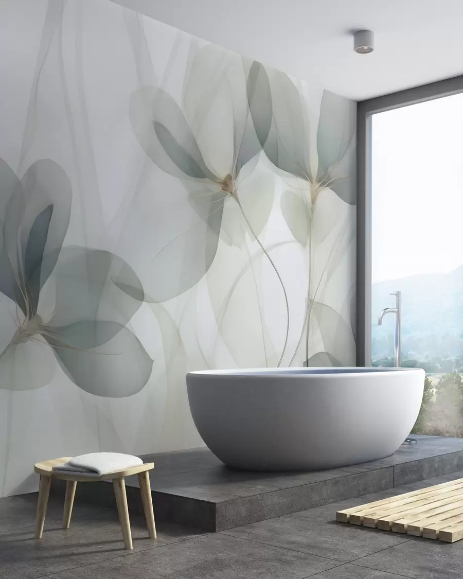 wall murals Апстрактно цвеће, имитација слике w05952