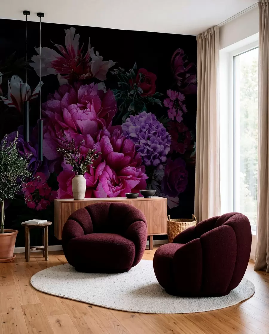 wall murals Букет величанствених пенија u72224