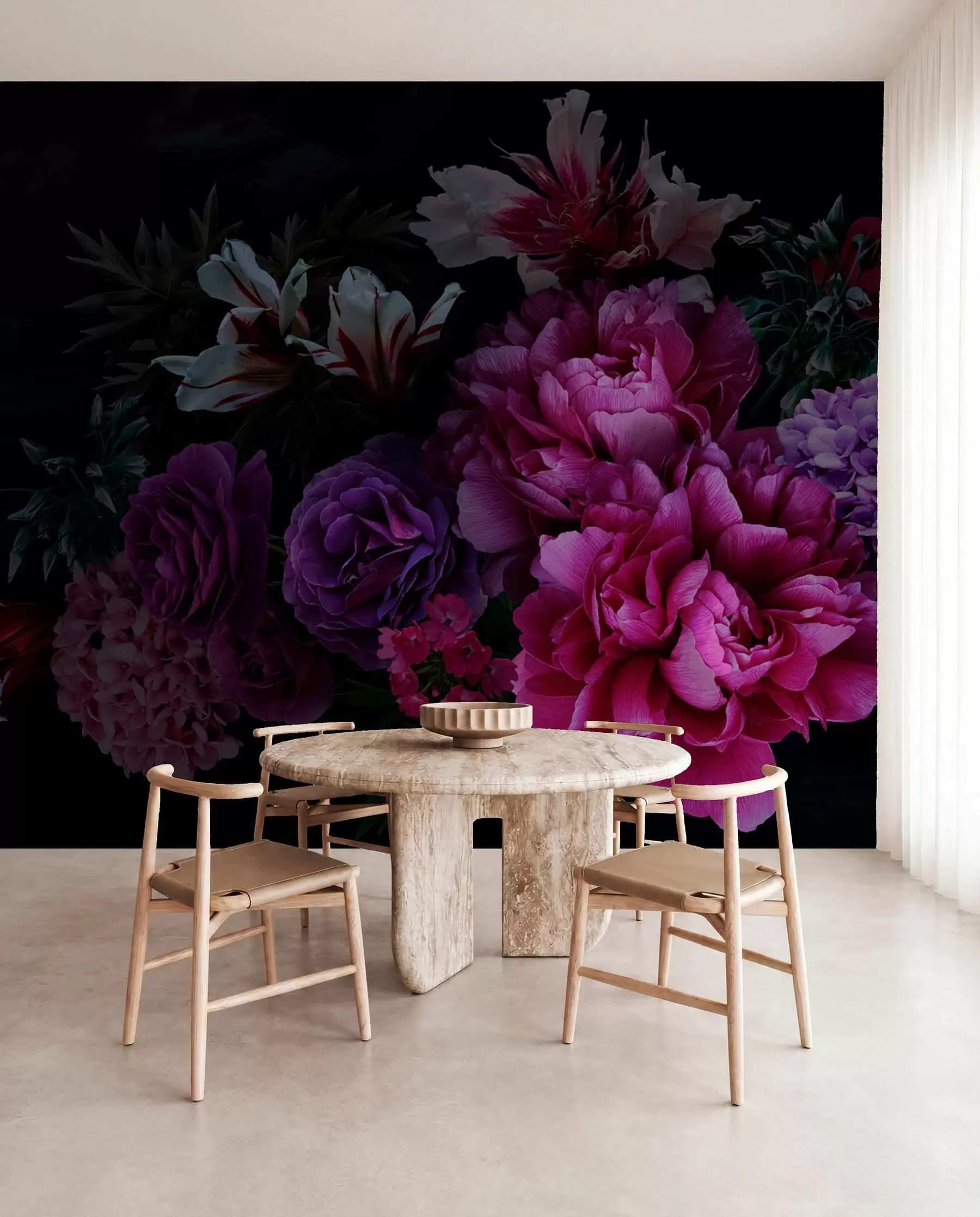 wall murals Букет величанствених пенија u72224
