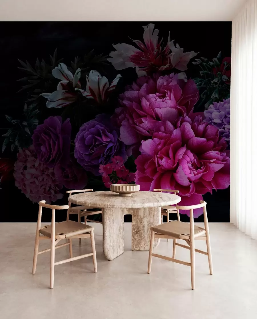 wall murals Букет величанствених пенија u72224