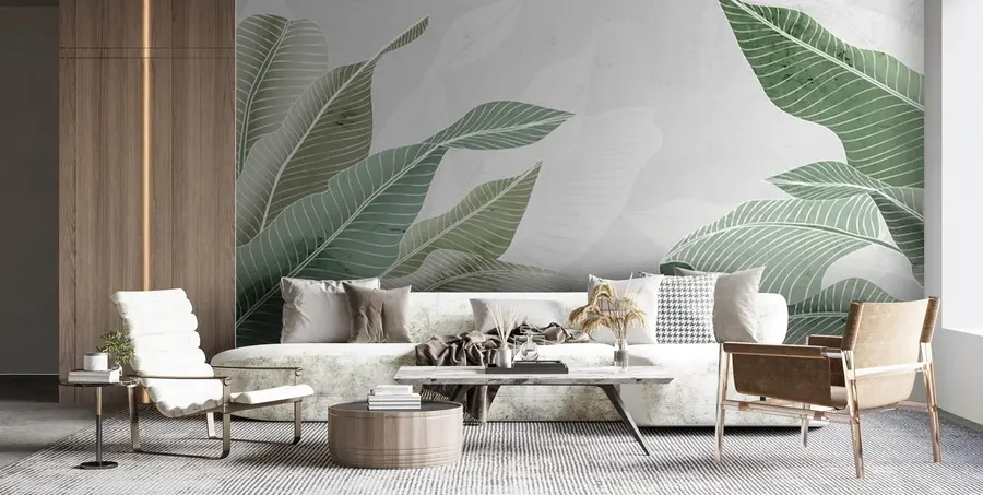 wall murals Tropical palm leaves u72115