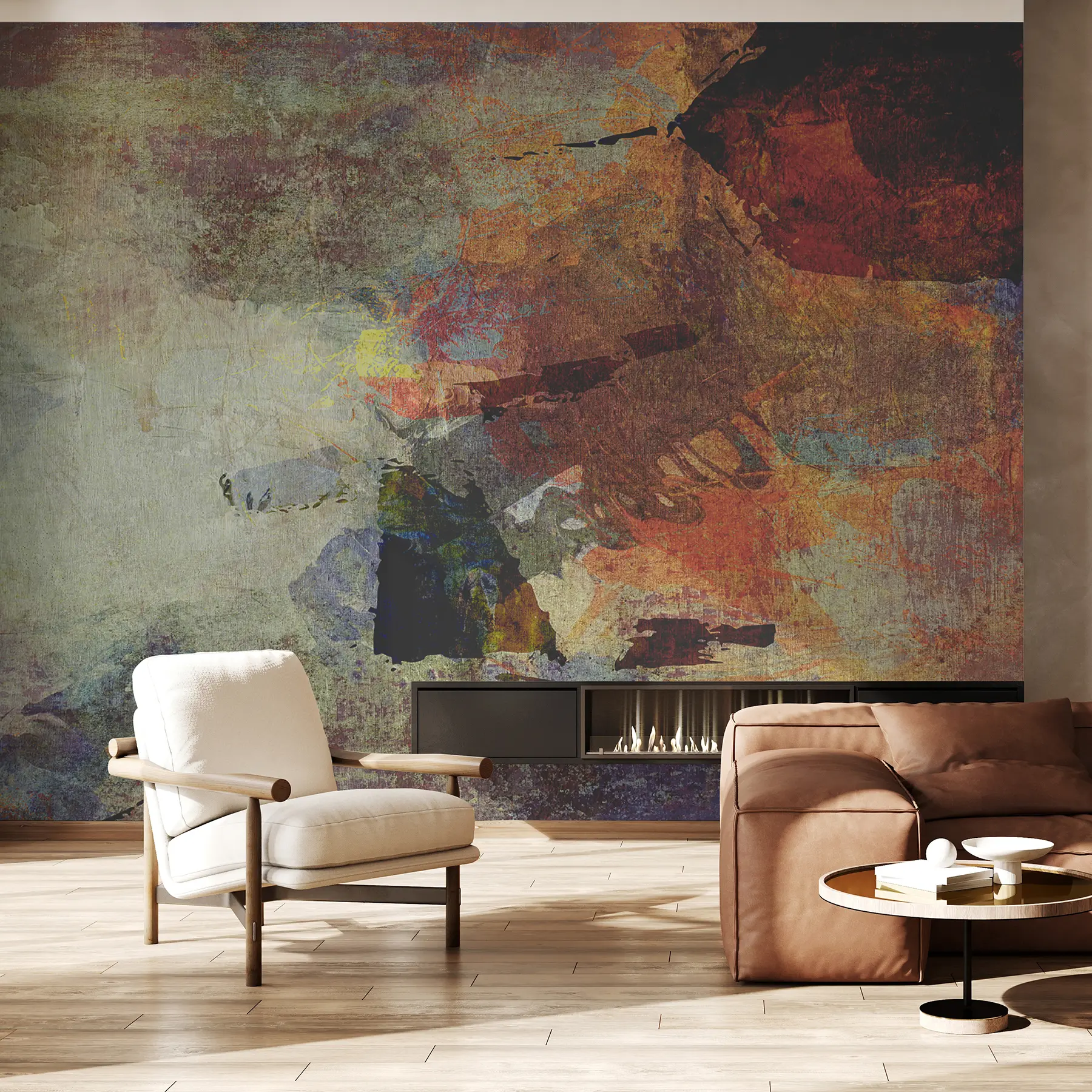 wall murals Браон, уметничка боја и боја u03660