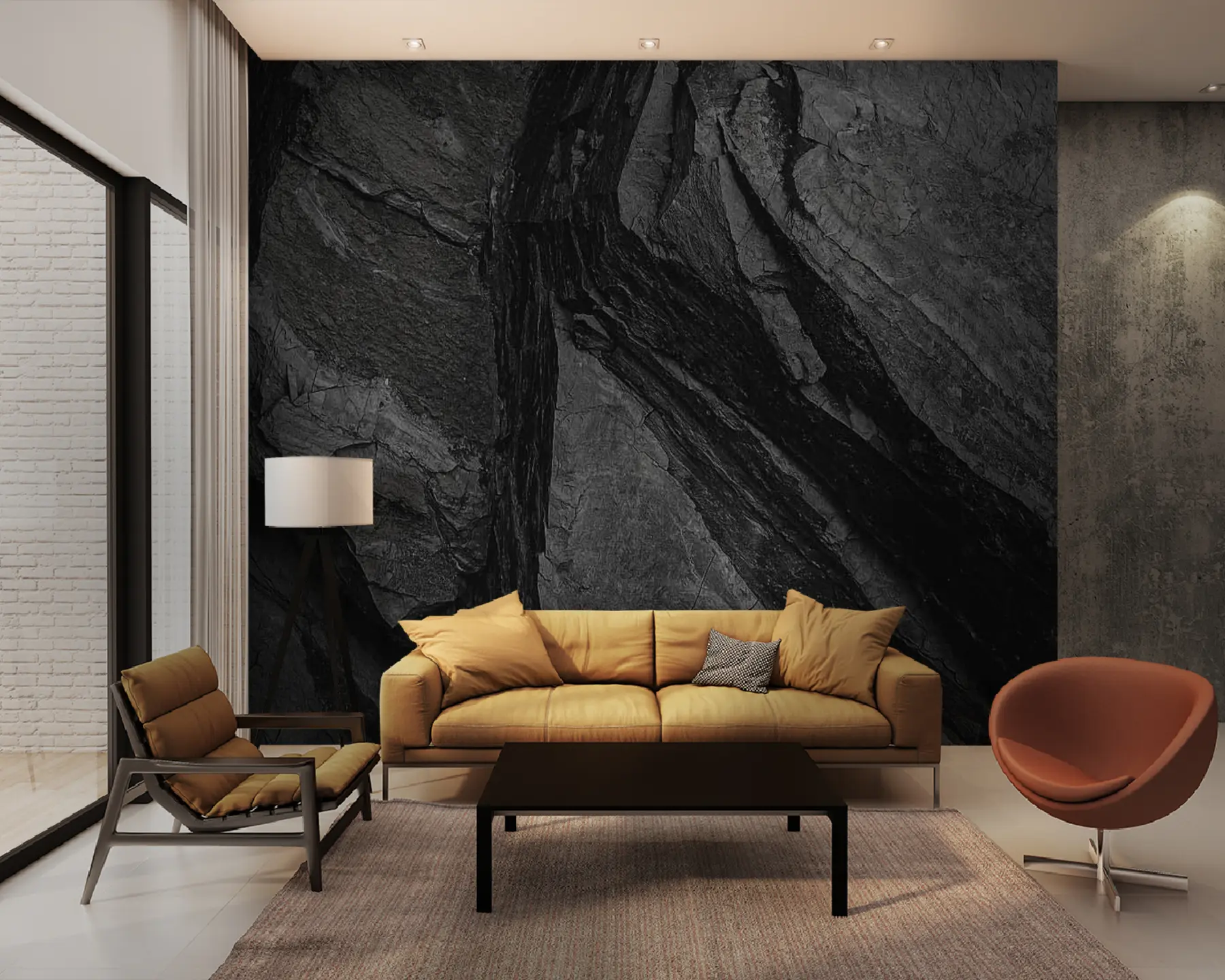 wall murals Браон, дрво и подлога u33043