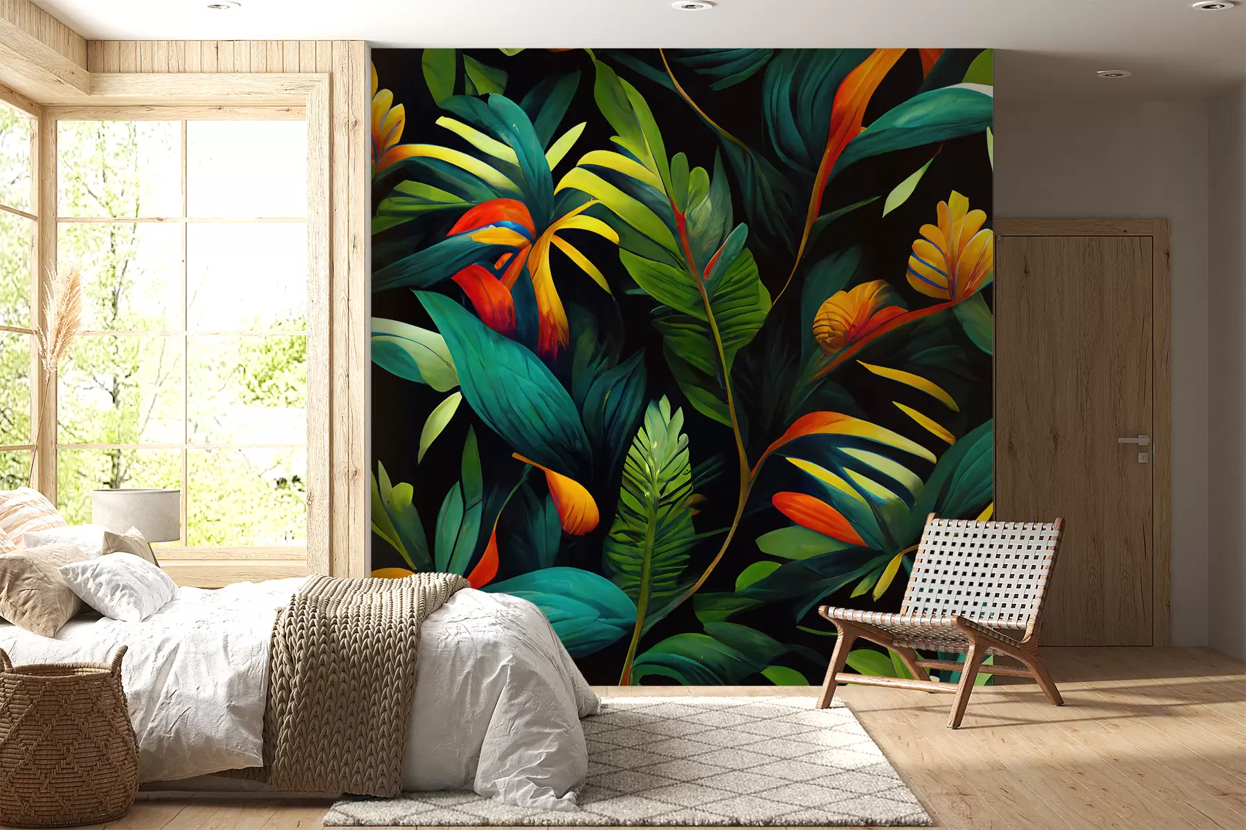 wall murals Светла тропска џунгла u72390