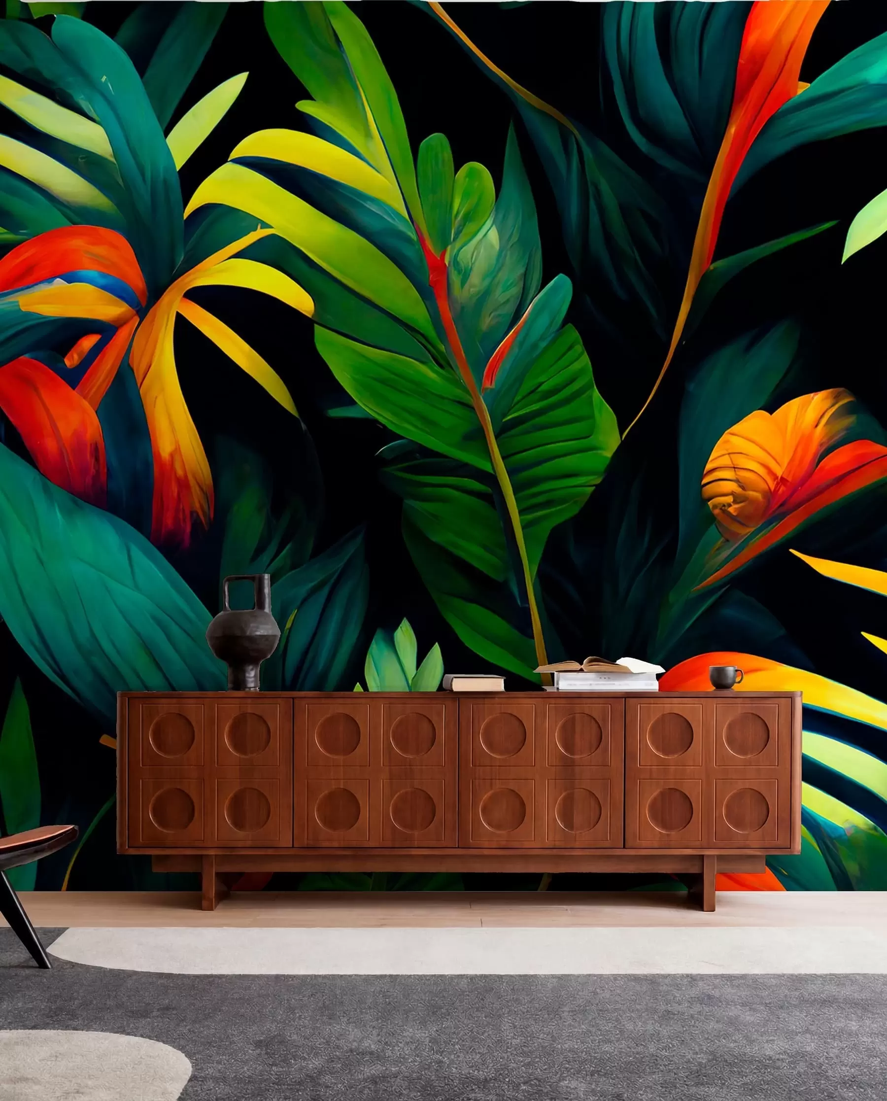 wall murals Светла тропска џунгла u72390