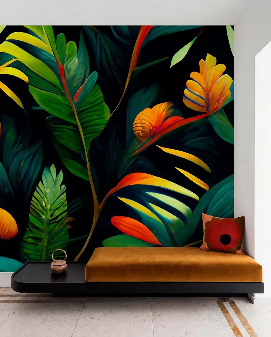 wall murals Светла тропска џунгла u72390