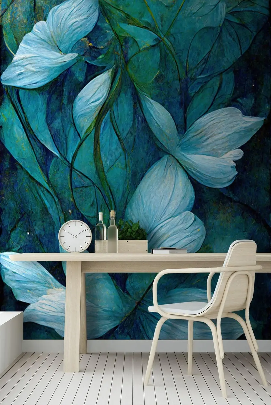 wall murals Дивљи плави цвет u72400