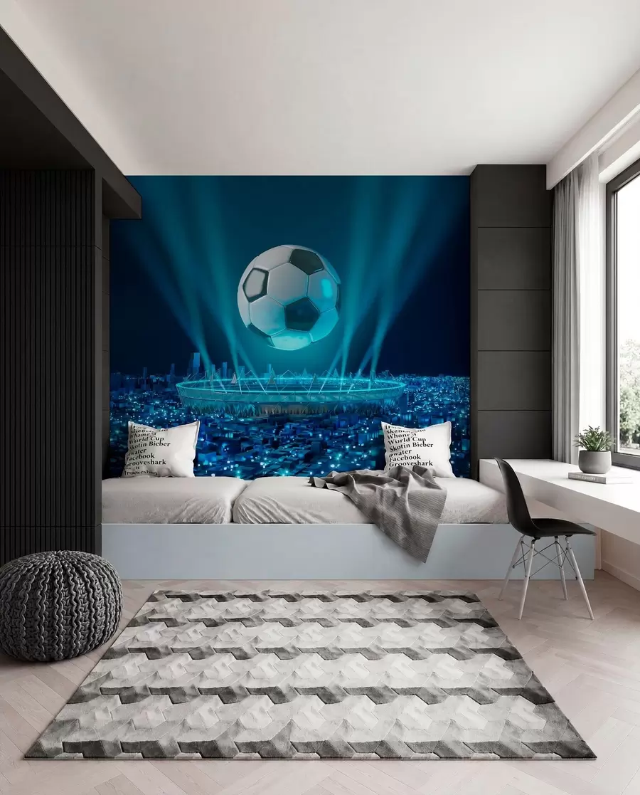 wall murals Stadion pod plavim svetlima u72793