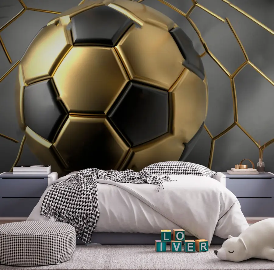 wall murals Фудбалска лопта у голу u73011